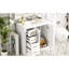 Meuble-lavabo de 36 po avec lavabo en céramique, structure en bois massif, portes, 3 tiroirs, grand espace de rangement, style rétro, poignée en métal exquis, conception moderne, glissière de tiroir lisse, facile à assembler, unique-130593850
