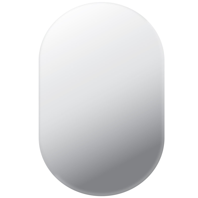 Glass Oval Mirror