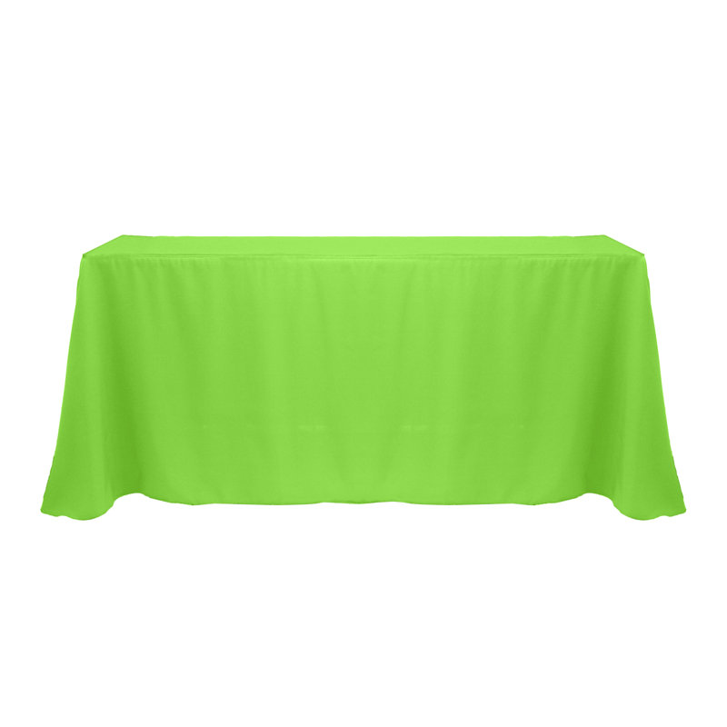 Solee Solid Color Tablecloth, 108" x 132", Neon Green, 1
