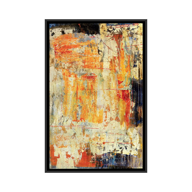 Jaipur - Painting on Canvas, 66.04 cm H x 45.72 cm W, Black Framed