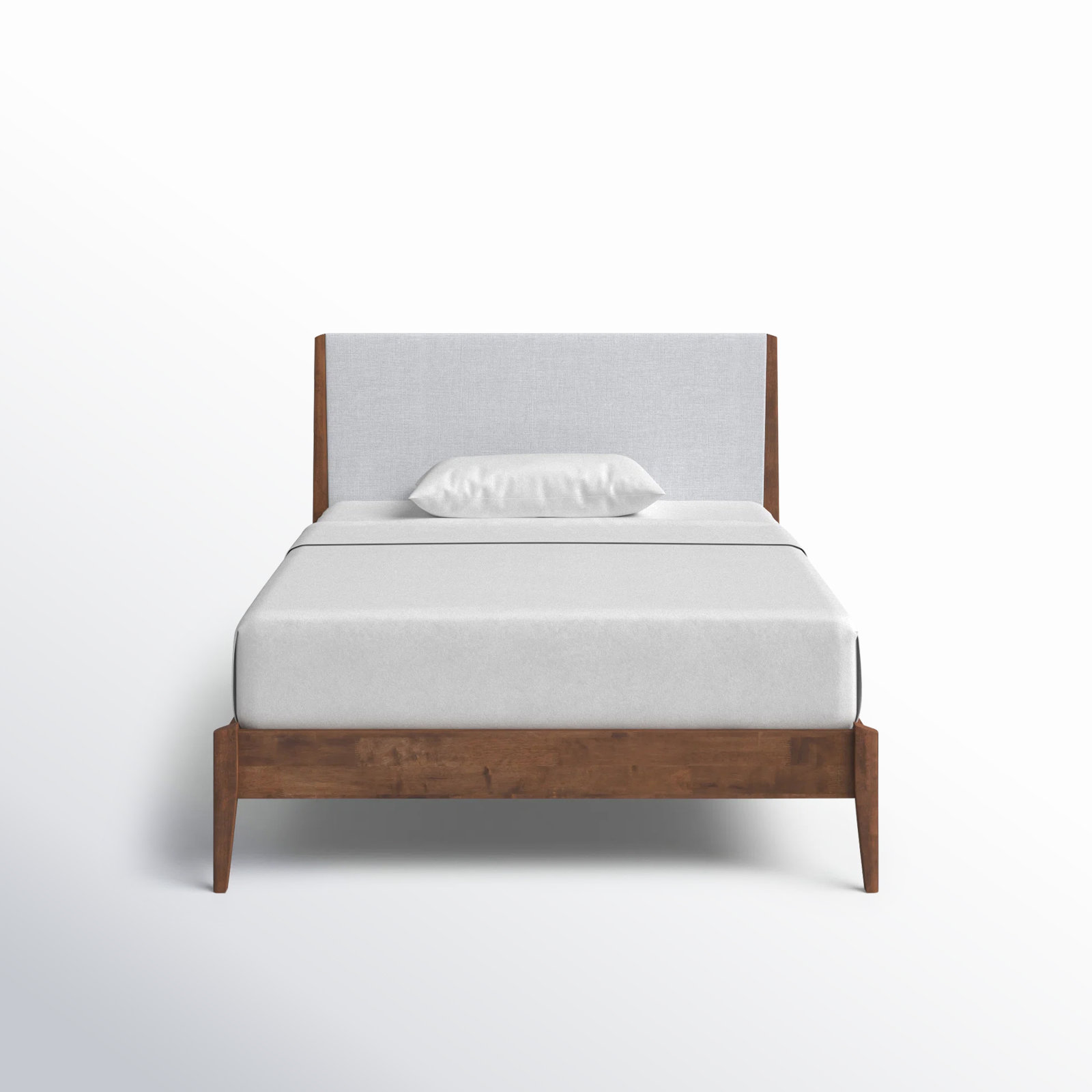 Javi Upholstered Bed, Full, Walnut