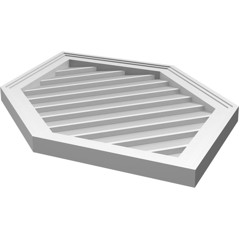 Ventilé vertical à pignon vertical 13/12 po, H 36 po x l 20 po x P 1,5 po