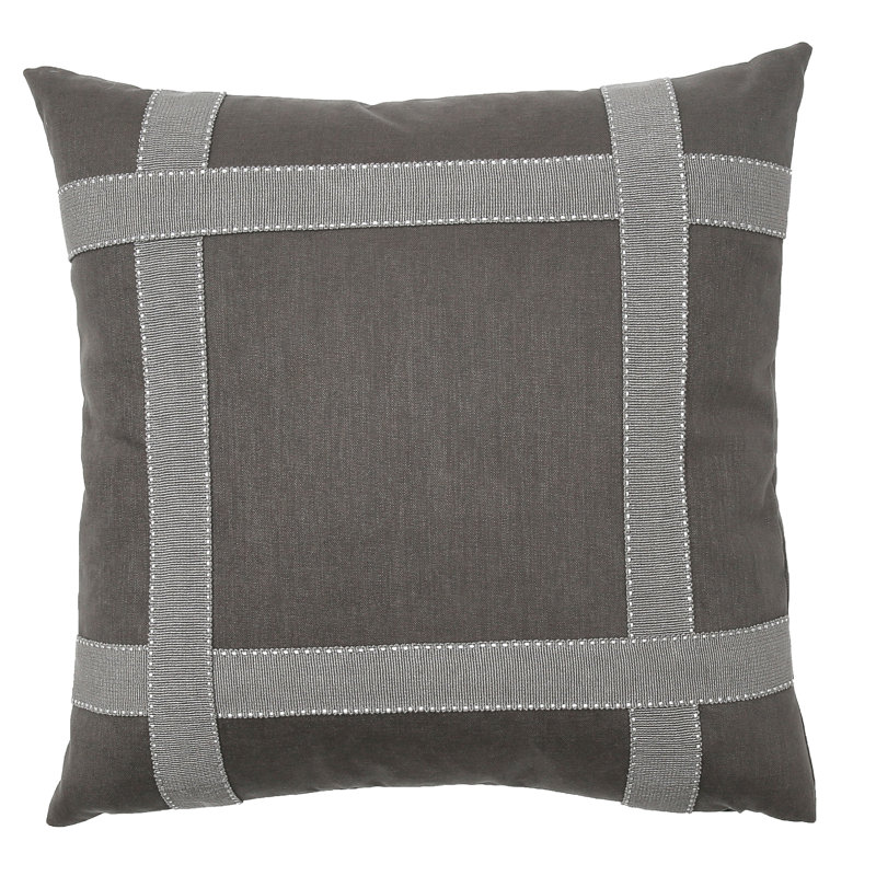 Bradford Lumbar Pillow Cover & Insert, Graphite, 15" x 20"