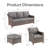 Tya Wicker Sofa Seating Group with Ottomans -1469020675