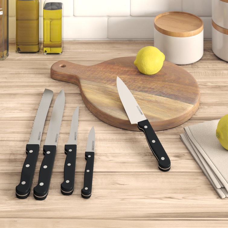 Judge Sabatier Wooden Kitchen Knife Block with 7 Knives