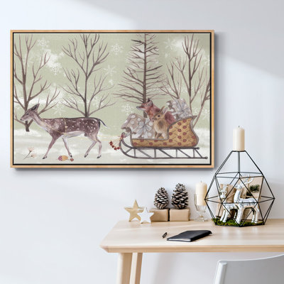 Christmas Time II, toile tendue avec châssis