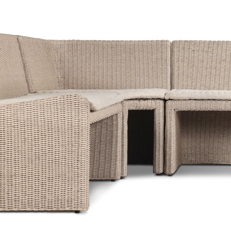 Senna Outdoor L-Shape Dining Banquette