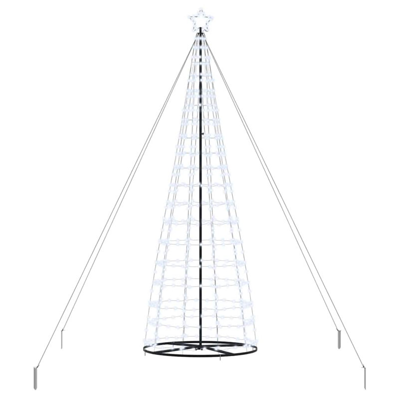  LED Christmas Tree with 800 LEDs 400 cm Iron, Cool White