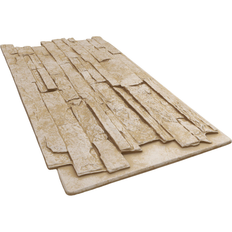 EverStone Acadia Ledge Faux Stone Panel, Sandstone