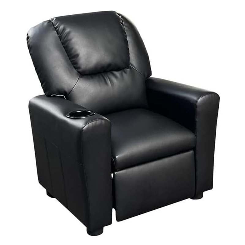 Fauteuil inclinable Allandra, Polyuréthane noir