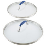 Anolon Advanced Home Glass Lid Set, 10 Inch And 12 Inch, 2-Piece