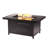 Tarquin Rectangle Aluminum Propane Smokeless Fire Pit Table with Hidden Fuel Tank-1991341283