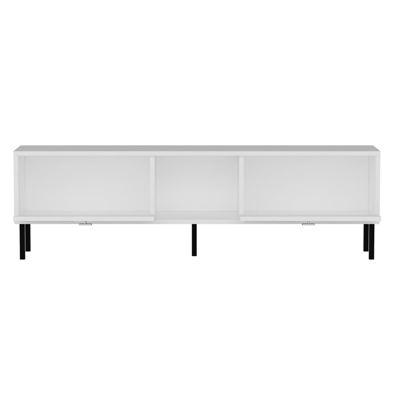 Keikei Unfinished TV Stand, Chrome