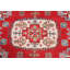 Tapis unique en laine noué à la main nouvel âge de 5 pi x 6 pi 7 po en rouge / bleu / ivoire