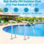 Set of 2 Pool Handrail, 30"x 30" Pool Handle, 304 Stainless Steel Rated 350LBS Load Capacity, Pool Railings with Blue Grip Cover & Mounting Accessories for Home Inground Swimming Pool Water Park.