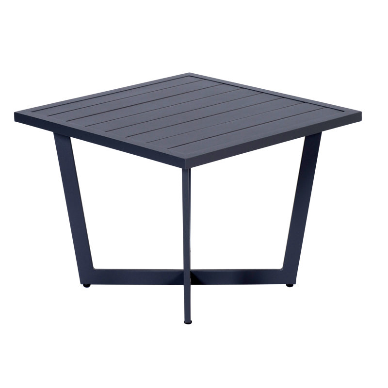 Behiye Square Outdoor Side Table , cm W cm D, 47cm H x 62.5cm W x 62.5cm D