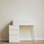 Bureau en bois blanc sans miroir 80Cm