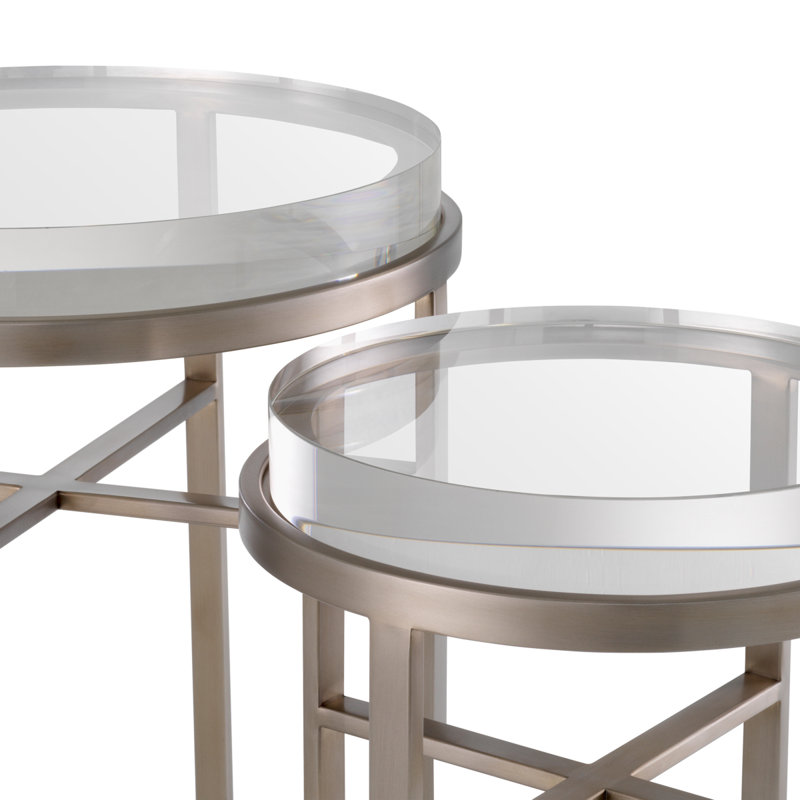 Hoxton Glass Nesting End Table