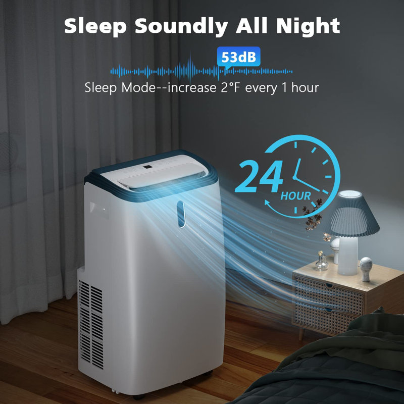 R.W.FLAME Portable Air Conditioner with 3-in-1 Function, Remote Control, 24Hrs Timer, 400