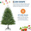 Arbre de Noël artificiel illuminé 6 pi avec 200 lumières DEL, support pliable, 8 modes d'éclairage, décoration de maison de vacances-621142440