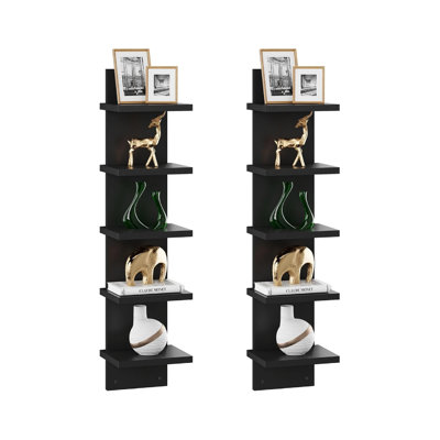 75.5 cm H x 15 cm W Floating Shelf Bookcase
