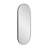 Balducci Contemporary Oval Wall Mirror with Thin Black Frame-1322206098