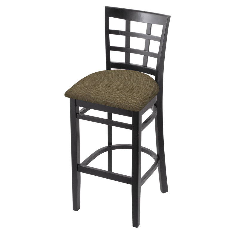 Tabouret, Noir, Liège graphique, Tabouret de bar (siège de 30 po de hauteur)
