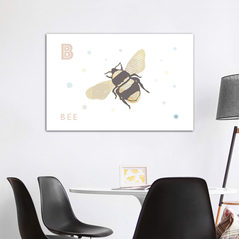 «B Is for Bee» - impression, Pas de tapis, Toile tendue, H 40 po x l 60 po x 1,5 po