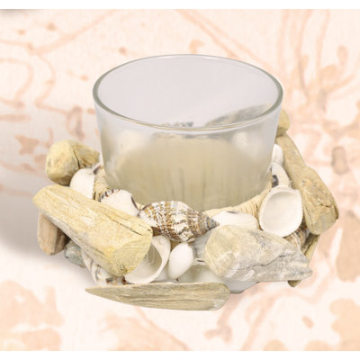 4'' H Glass Tabletop Tealight Holder