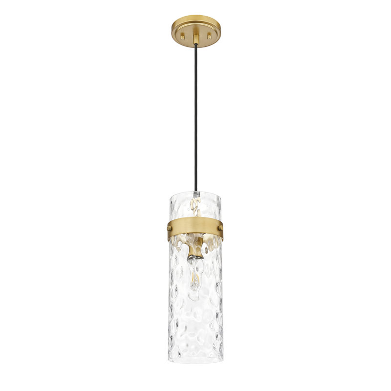 Luminaire suspendu 1 lumière 5,75 pouces Cheryll, Laiton