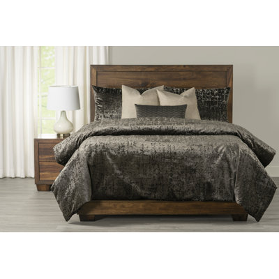 Crushed Velvet Duvet Cover and Insert Set