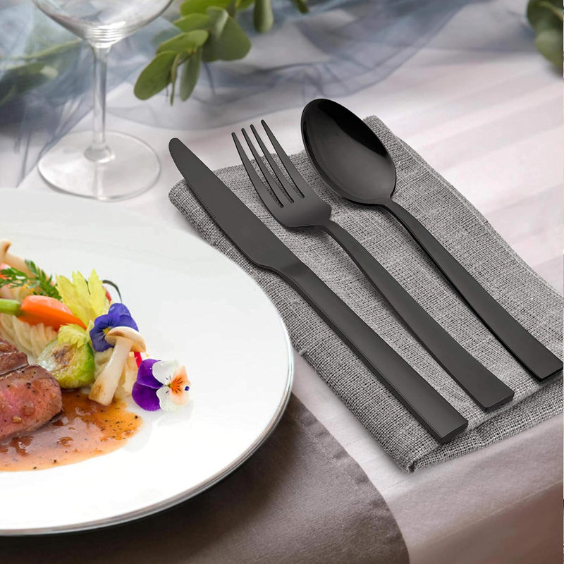 Ebern Designs Dasmond Stainless Steel Flatware Set - Service for 4
