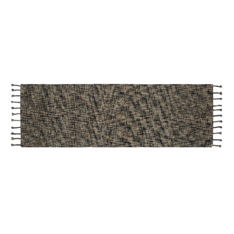 Tapis taupe Nomad, Tapis de couloir 2 pi 6 po x 8 pi
