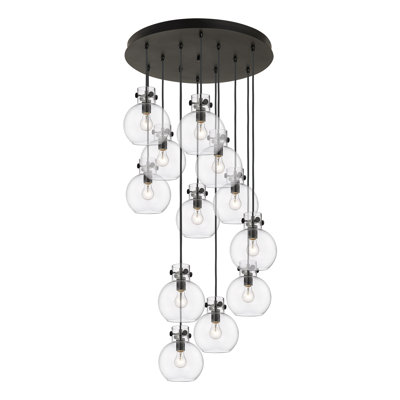 Luminaire suspendu sphère 12 lumières Amrith