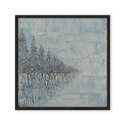 Nature Inspired "Frozen Serenity" Canvas Wall Art By 