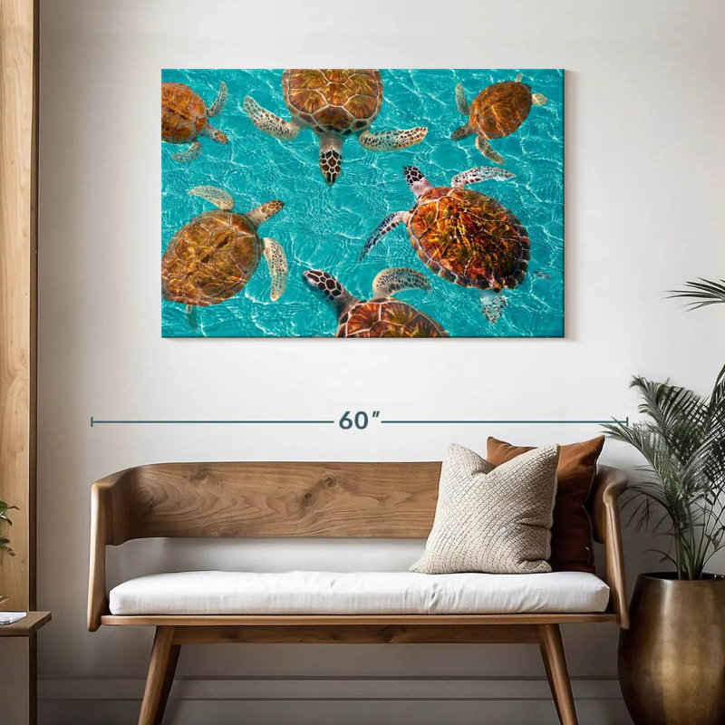 Brampt Turtles, 30" H x 45" W