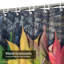 Magnifique rideau de douche avec 12 crochets-1956414483