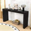 Console Elegant Waterfall Edge avec tiroirs cachés-1859109293