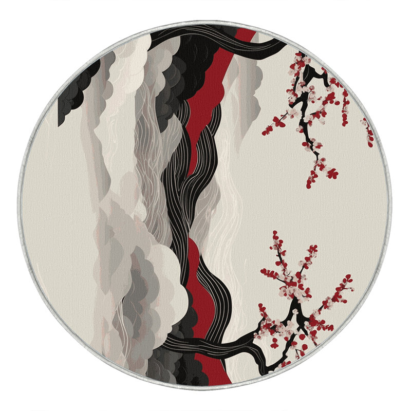 Petal Path Rug, Round 7'