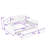 Full Size Upholstery Daybed with Pull-Out Trundle and USB Charging Armrest