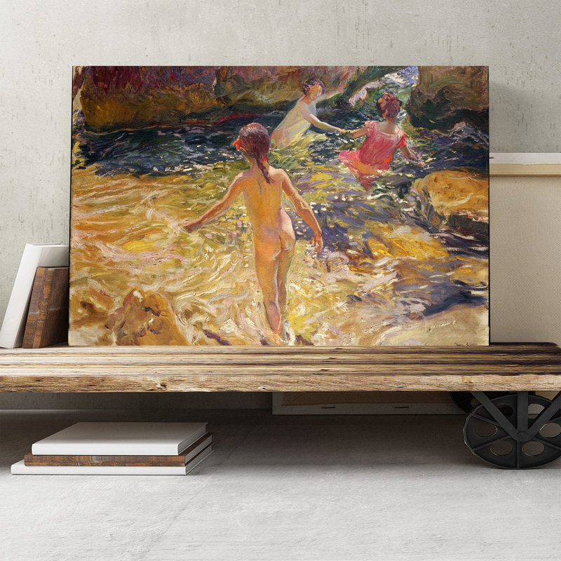 Joaquin Sorolla Y Bastida - Wrapped Canvas Painting, 35cm H x 50cm W