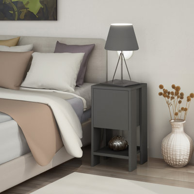 Table de chevet noire Bronzavia