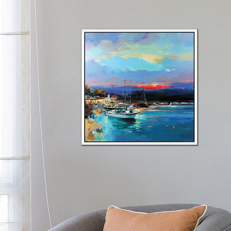 Emerald Fantasy by Tatyana Yabloed - Gallery-Wrapped Canvas Giclée on Canvas, 66.04 cm H x 66.04 cm W, White Framed