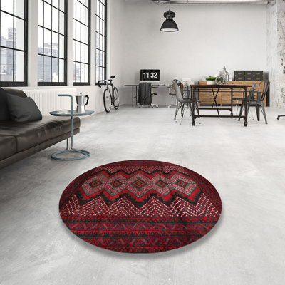 Tapis traditionnel rouge / marron