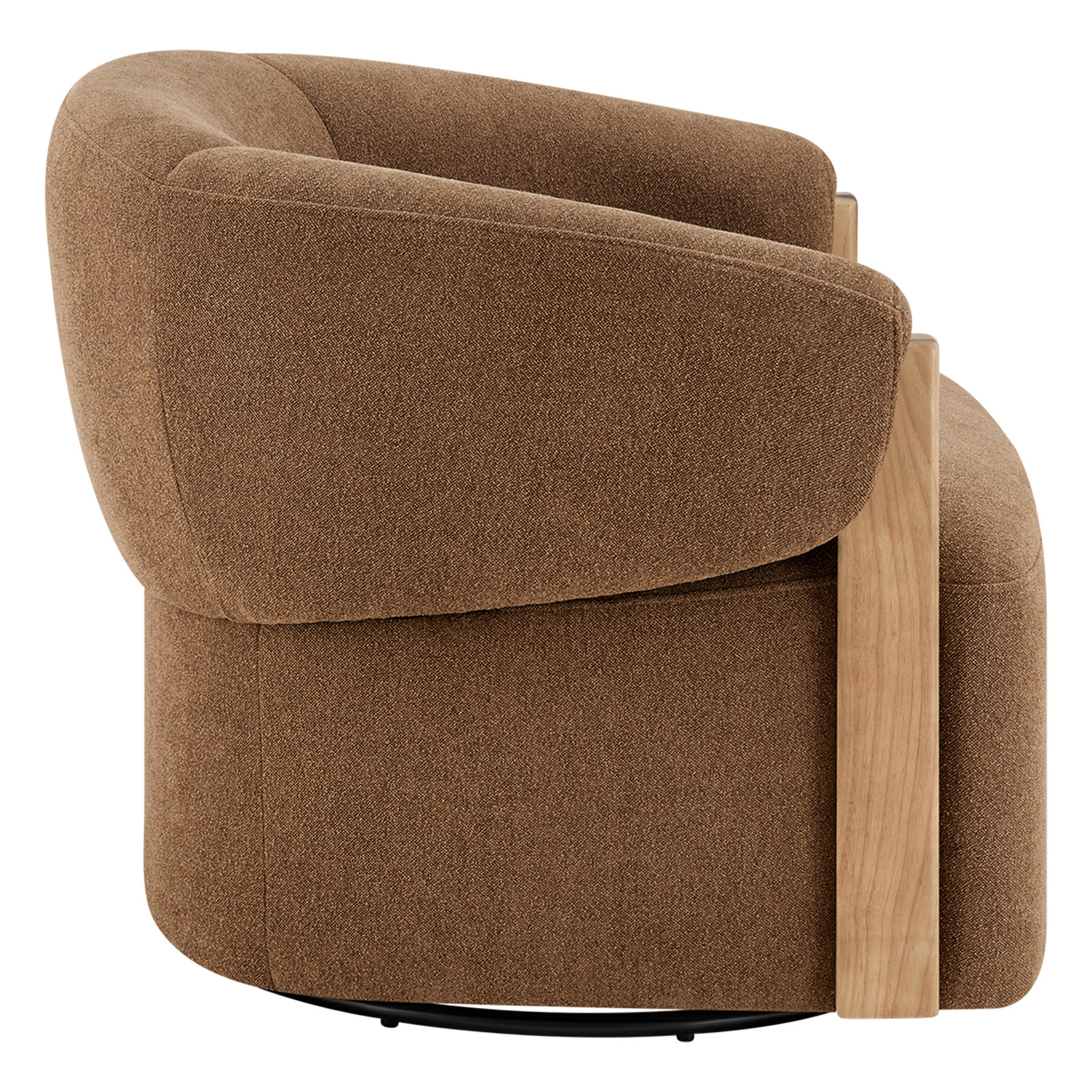 Swivel Accent Chair, Elite Camel Textured Weave