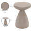 Table d'appoint en fer Anika Hendershot-1065183035