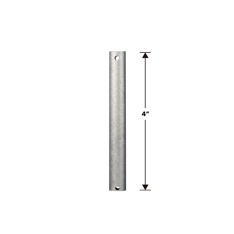 Steel Fandelier Downrod, Aged Brass, 4" H x 1" W x 1" D