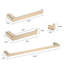 4 accessoires de salle de bain, ensemble de composants muraux inclus