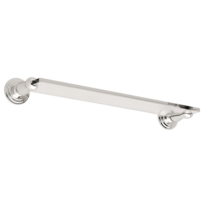 Chelsea Shelf, Polished Chrome, 2.6" H x 18" W x 4.9" D