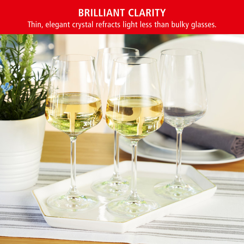 15.5 oz Crystal White Wine Glass Set of 4